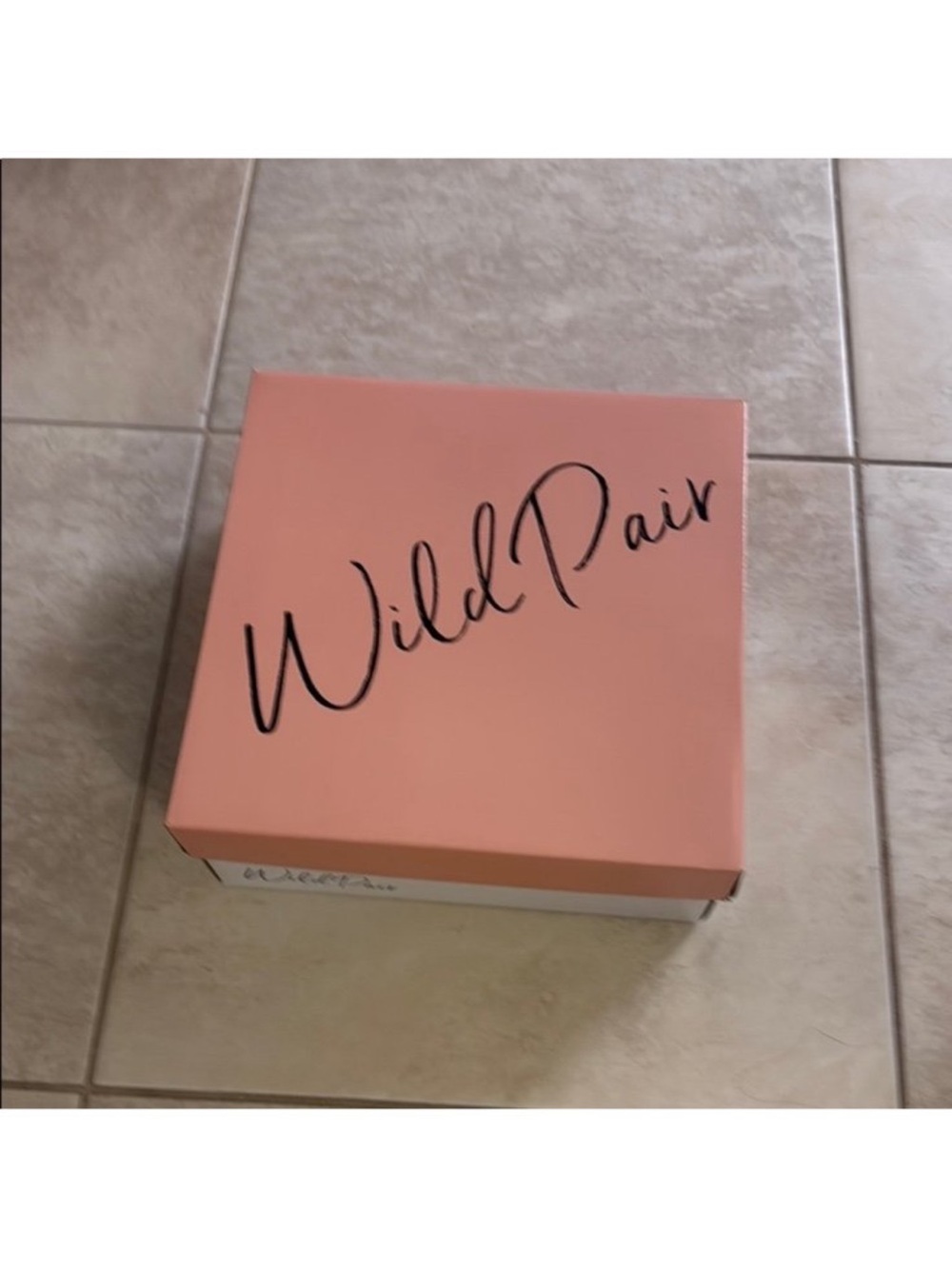Wild Pair Rosalye Denim Multi Women's Bath & Body Shoe Box - Pink Accent
